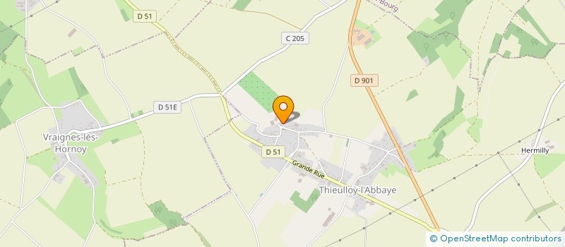 localisation de l'entreprise HESSE VB  THIEULLOY-L'ABBAYE