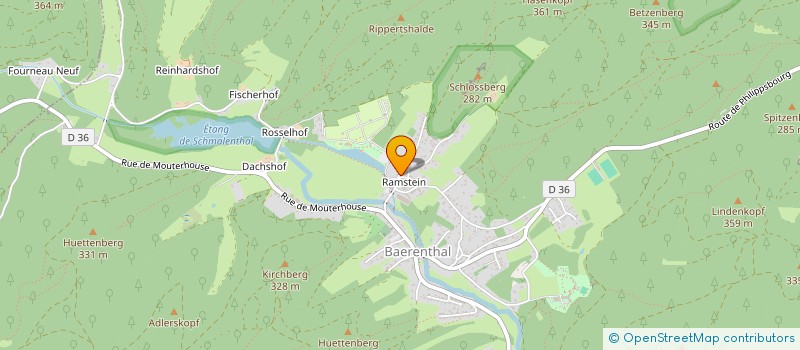 localisation de l'entreprise HESTAR  BAERENTHAL