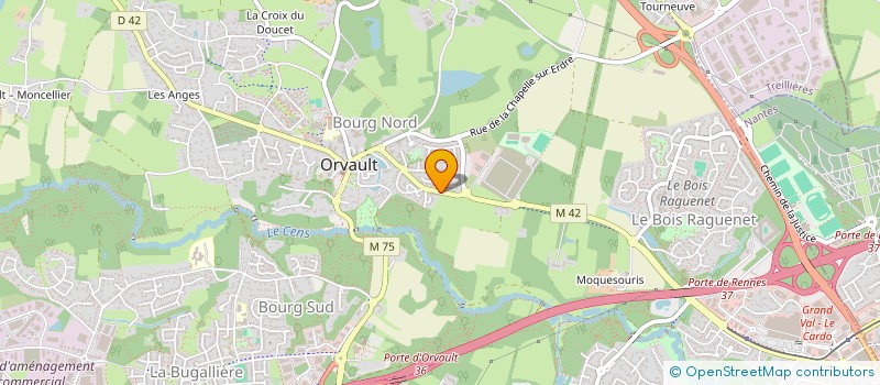 localisation de l'entreprise HESTER à ORVAULT