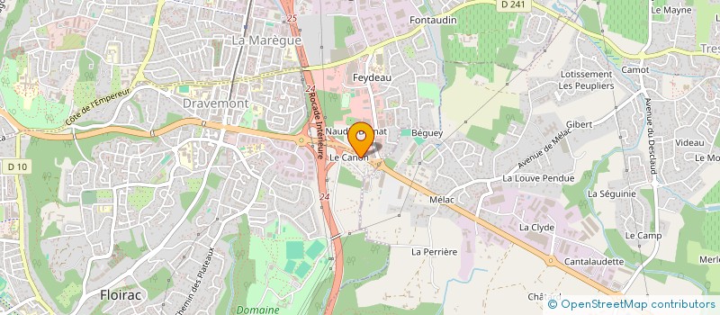 localisation de l'entreprise HESTI HABITAT à POMPIGNAC