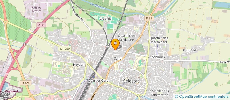 localisation de l'entreprise HESTIA 67  SELESTAT