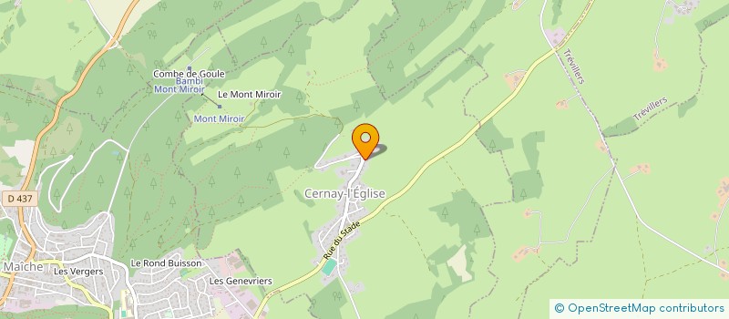 localisation de l'entreprise HESTIA  CERNAY-L'EGLISE