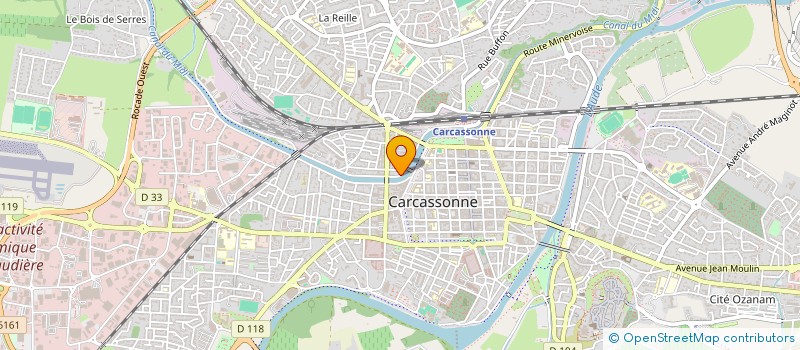 localisation de l'entreprise HESTIA à CARCASSONNE