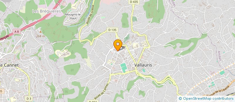 localisation de l'entreprise HESTIA à VALLAURIS
