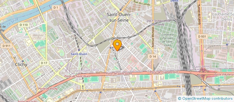 localisation de l'entreprise HESTIA  SAINT-OUEN-SUR-SEINE