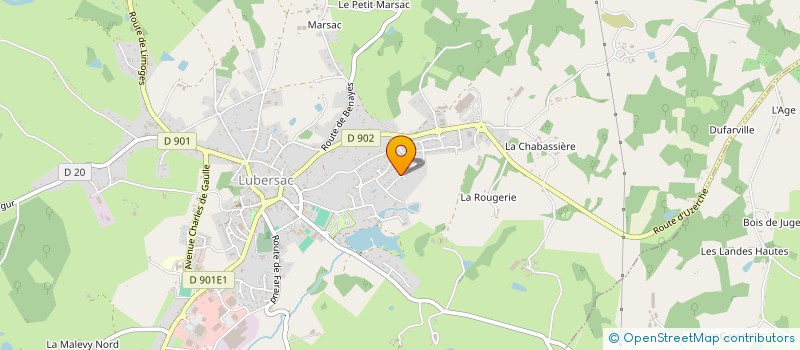 localisation de l'entreprise HESTIA  LUBERSAC