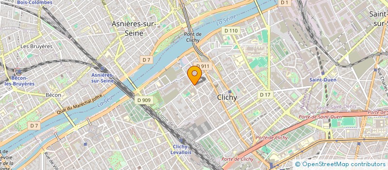 localisation de l'entreprise HESTIA à CLICHY