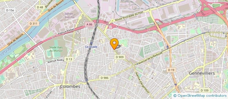 localisation de l'entreprise HESTIA à COLOMBES