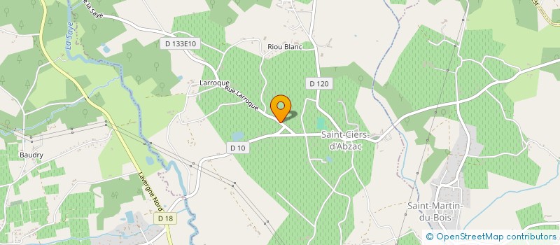 localisation de l'entreprise HESTIA à SAINT-CIERS-D'ABZAC