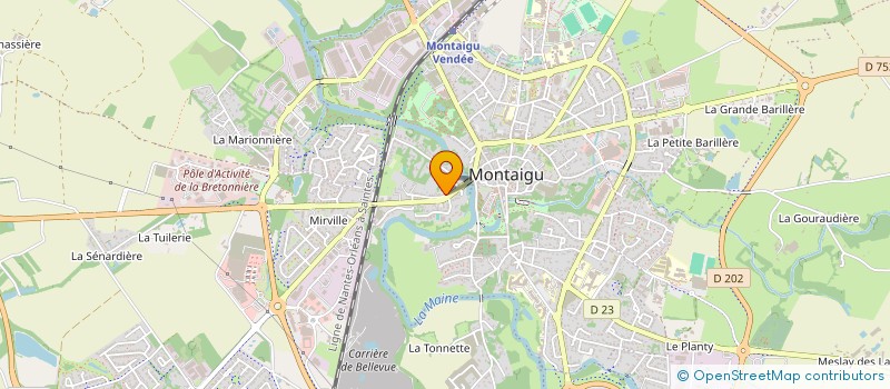 localisation de l'entreprise HESTIA à MONTAIGU-VENDEE