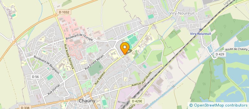 localisation de l'entreprise HESTIA  CHAUNY
