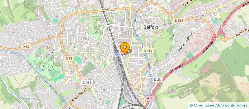 localisation de l'entreprise HESTIA  BELFORT