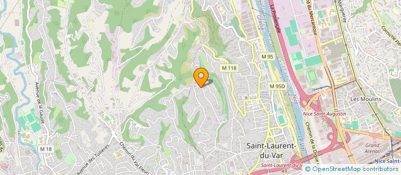 localisation de l'entreprise HESTIA à SAINT-LAURENT-DU-VAR