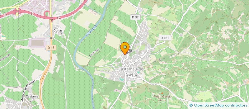 localisation de l'entreprise HESTIA  CASTELNAU-DE-GUERS