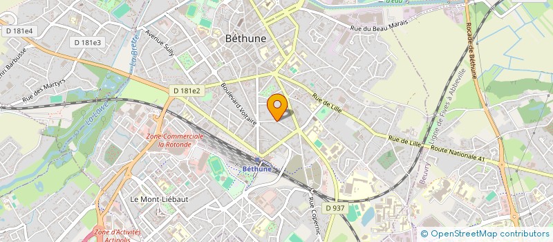 localisation de l'entreprise HESTIA  BETHUNE