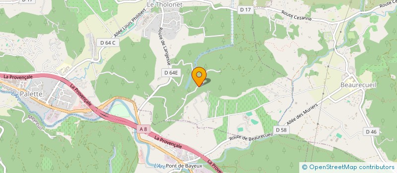 localisation de l'entreprise HESTIA  LE THOLONET