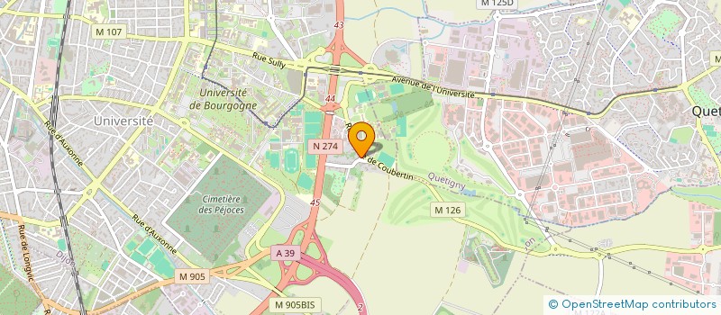 localisation de l'entreprise HESTIA à DIJON