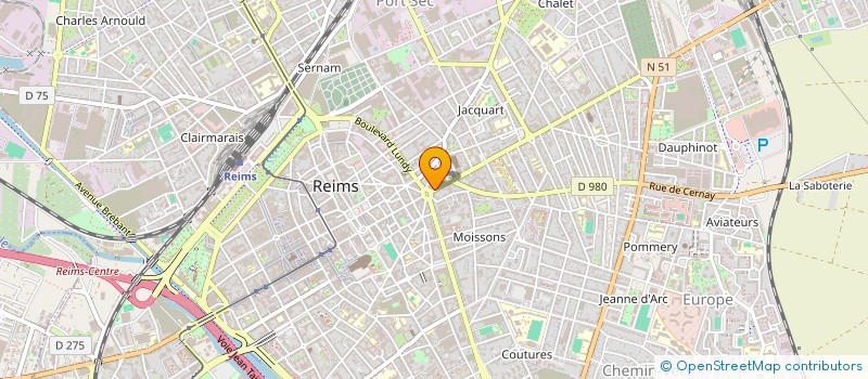 localisation de l'entreprise HESTIA  REIMS