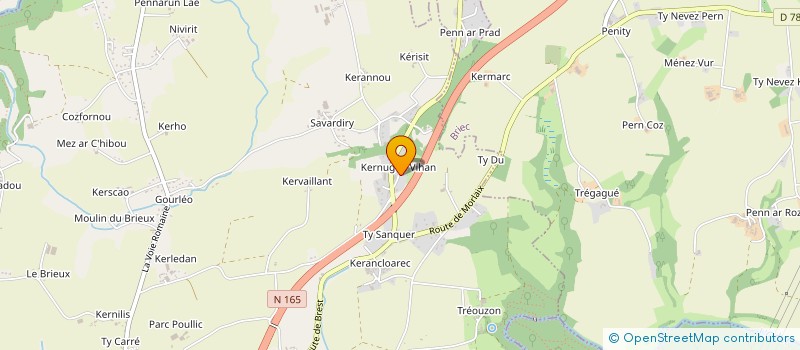 localisation de l'entreprise HESTIA à QUIMPER