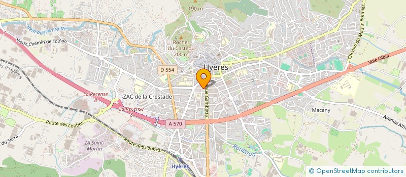 localisation de l'entreprise HESTIA à HYERES