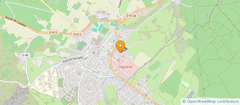 localisation de l'entreprise HESTIA  THUIR