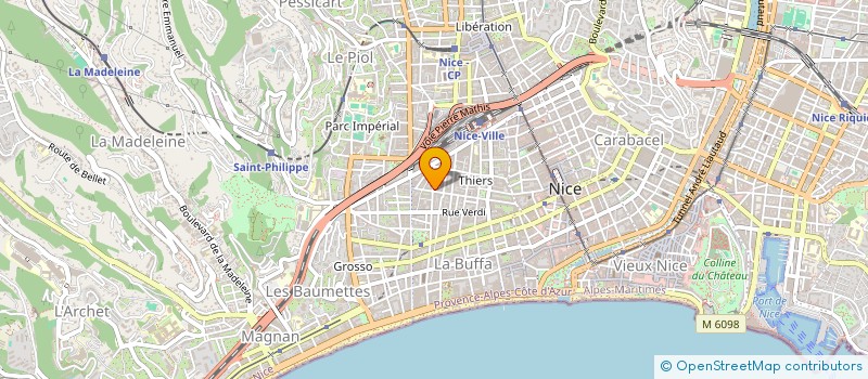 localisation de l'entreprise HESTIA à NICE