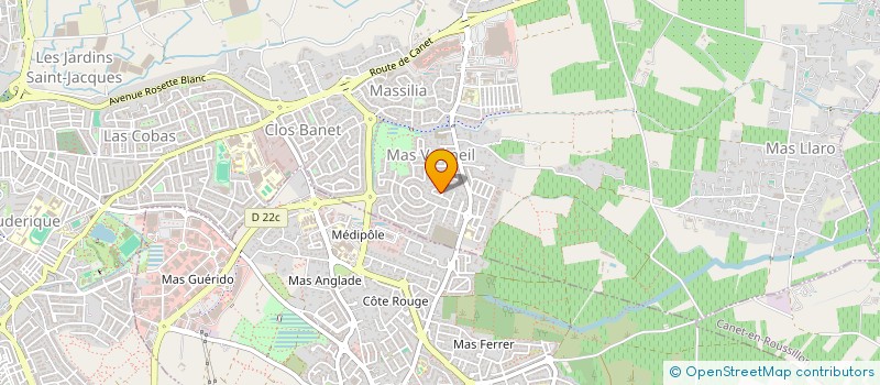 localisation de l'entreprise HESTIA  PERPIGNAN