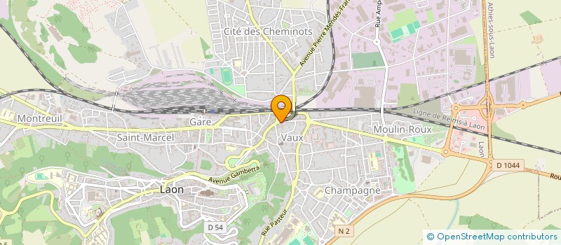 localisation de l'entreprise HESTIA à LAON