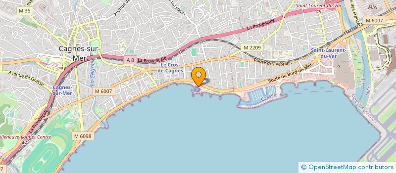 localisation de l'entreprise HESTIA à CAGNES-SUR-MER