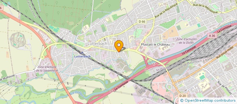 localisation de l'entreprise HESTIA  LUTTERBACH