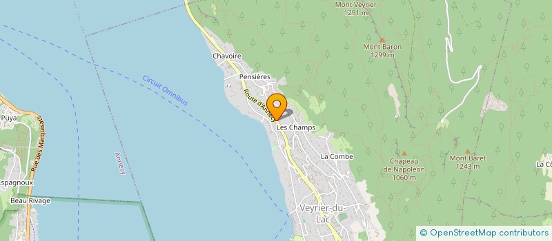 localisation de l'entreprise HESTIA  VEYRIER-DU-LAC