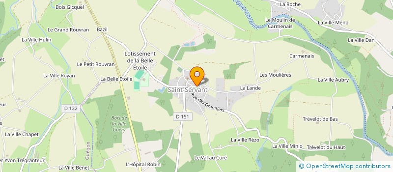 localisation de l'entreprise HESTIA à SAINT-SERVANT