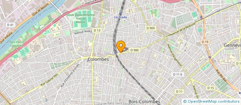 localisation de l'entreprise HESTIA à COLOMBES