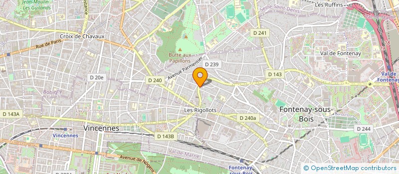 localisation de l'entreprise HESTIA à FONTENAY-SOUS-BOIS