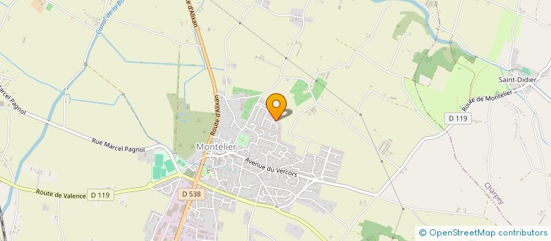 localisation de l'entreprise HESTIA  MONTELIER