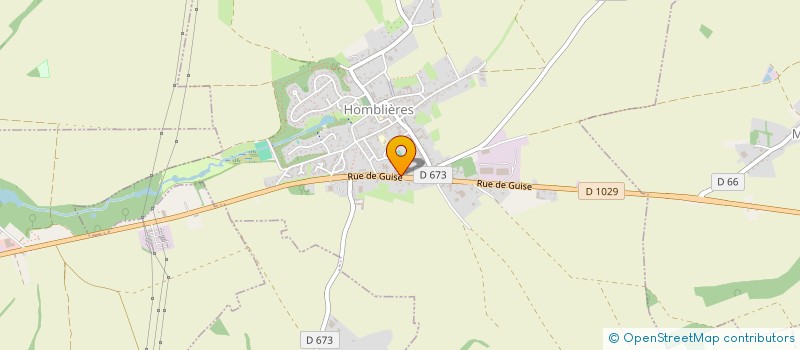 localisation de l'entreprise HESTIA  HOMBLIERES