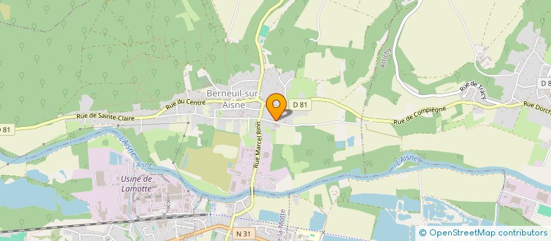 localisation de l'entreprise HESTIA  BERNEUIL-SUR-AISNE