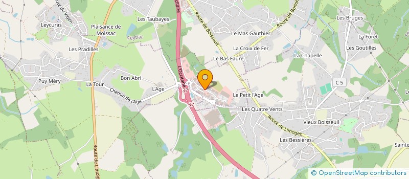 localisation de l'entreprise HESTIA AMEUBLEMENT à LE VIGEN