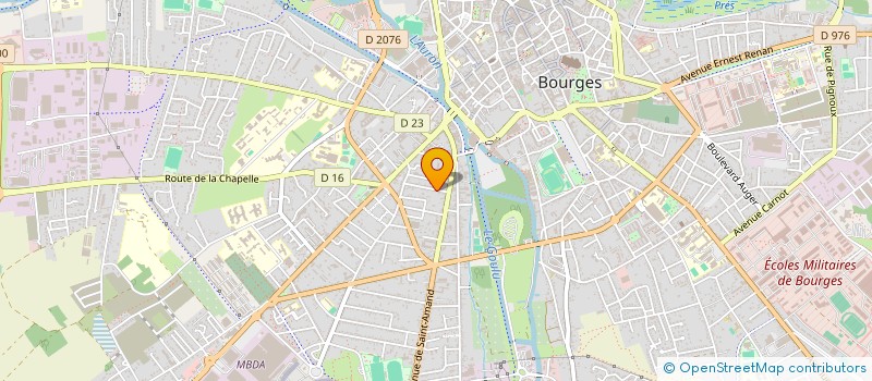 localisation de l'entreprise HESTIA, AU PLUS PRES DES FAMILLES  BOURGES