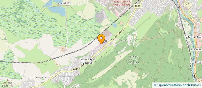 localisation de l'entreprise HESTIA CP IMMO  GRANGES-NARBOZ