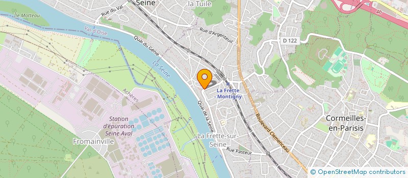 localisation de l'entreprise HESTIA IMMO  LA FRETTE-SUR-SEINE