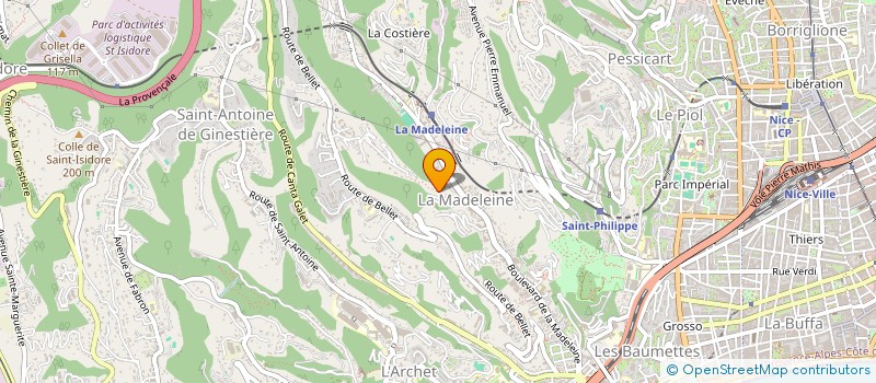 localisation de l'entreprise HESTIA INVEST à NICE