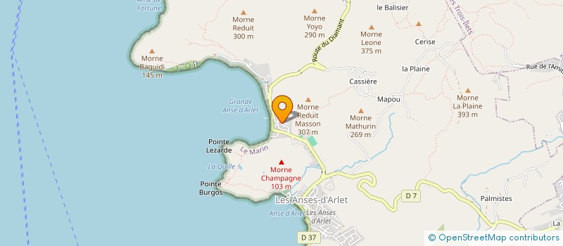 localisation de l'entreprise HESTIA LOCATION à LES ANSES-D'ARLET