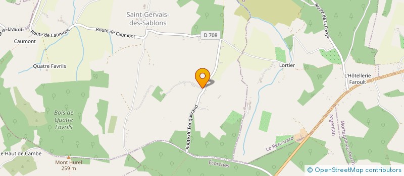 localisation de l'entreprise HESTIA NORMA à SAINT-GERVAIS-DES-SABLONS