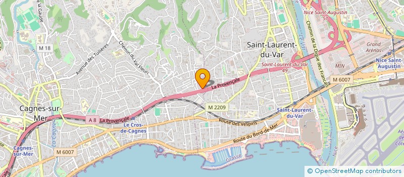 localisation de l'entreprise HESTIA RENOVATION ET AMENAGEMENT à CAGNES SUR MER
