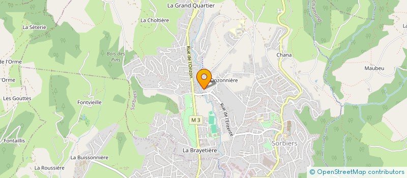 localisation de l'entreprise HESTIA SCI  SORBIERS