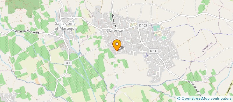 localisation de l'entreprise HESTIA SERVICES  CLARENSAC