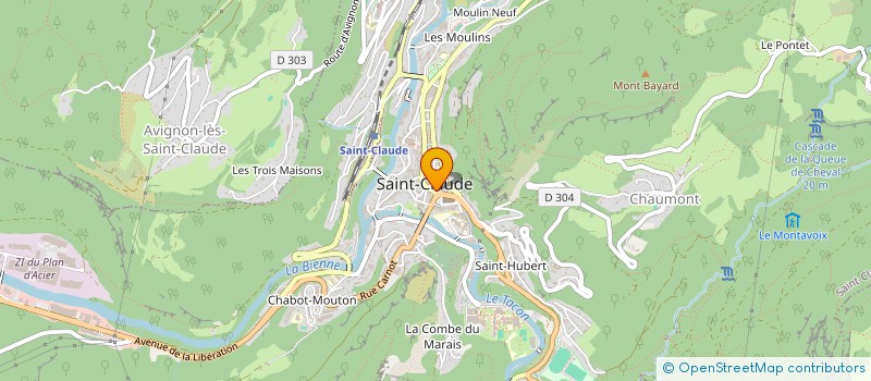 localisation de l'entreprise HESTIA ZING  SAINT-CLAUDE