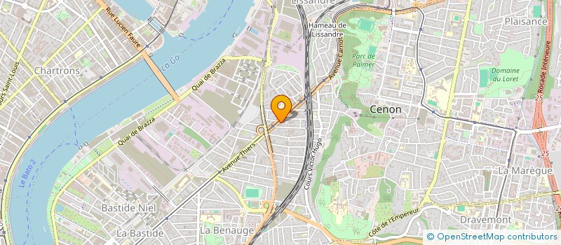 localisation de l'entreprise HESTIARENT  CENON