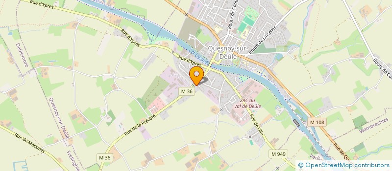 localisation de l'entreprise HESTYA à QUESNOY-SUR-DEULE